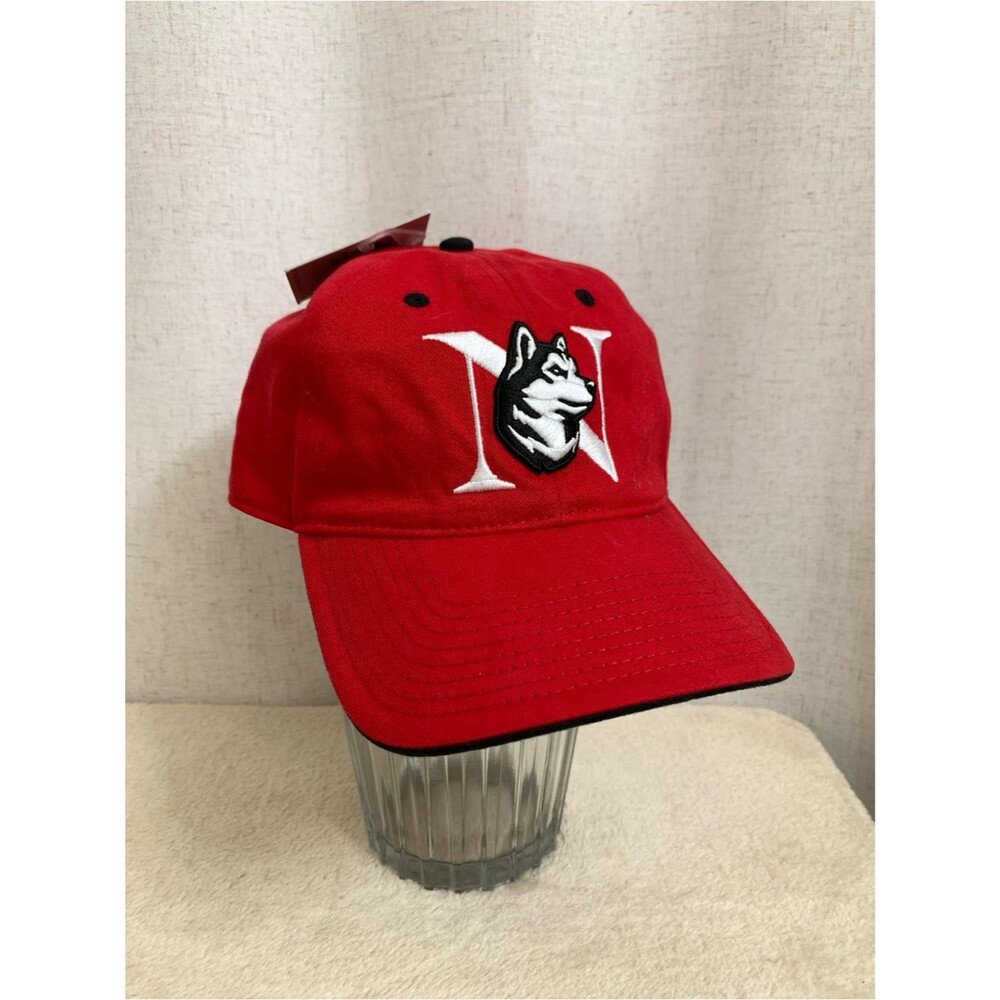 The Game 100% Cotton Red Baseball Cap New King Husky 'N' Logo Sports NU Sports